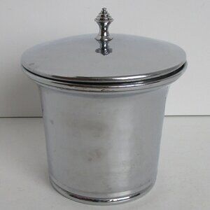 hammered stainless steel canister jar
